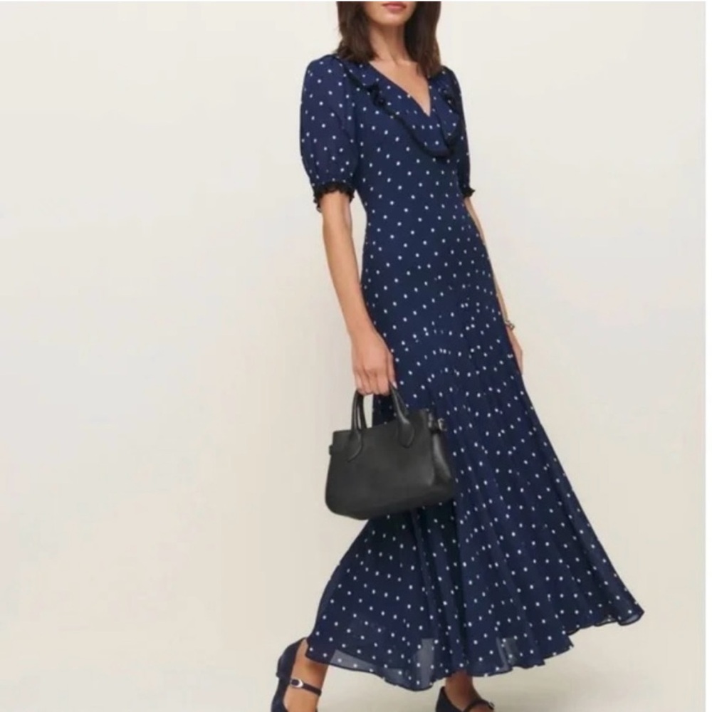 Elegant Reformation Evra Dress Size 6 - Picture 4 of 6